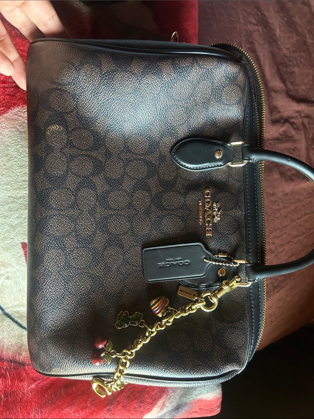Coach Large Rowan (walnut/black/gold